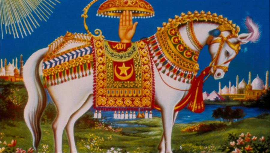 This is what I call the ‘Royal’ Duldul, poster included in 1996 Brijbasi catalogue of “Islamic” posters.